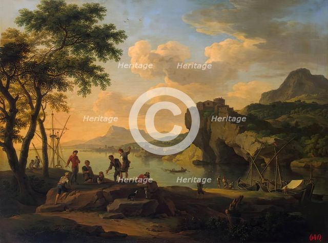 Italian Harbour, 1697. Creator: Jacob de Heusch.
