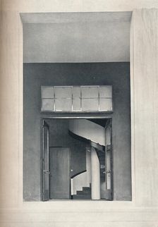 Italian interior by architects C. E. Rava and S. Larco 1930. Artists: Unknown, Sebastiano Larco