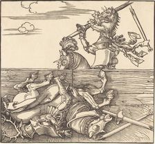 Italian Joust, c. 1516. Creator: Albrecht Durer
