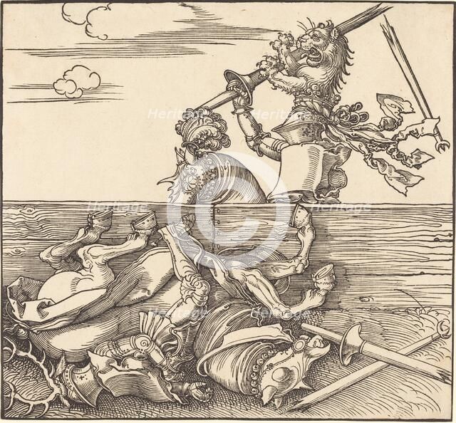 Italian Joust, c. 1516. Creator: Albrecht Durer.