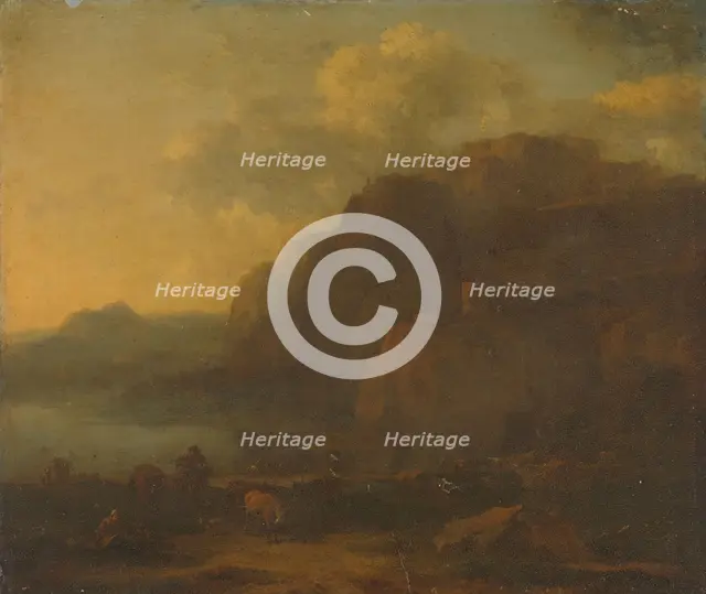 Italian Landscape, 1650-1683. Creator: Nicolaes Berchem.