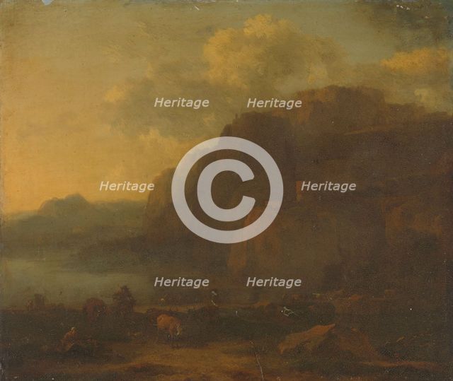 Italian Landscape, 1650-1683. Creator: Nicolaes Berchem.