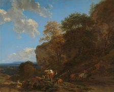 Italian Landscape, 1650-1683. Creator: Nicolaes Berchem