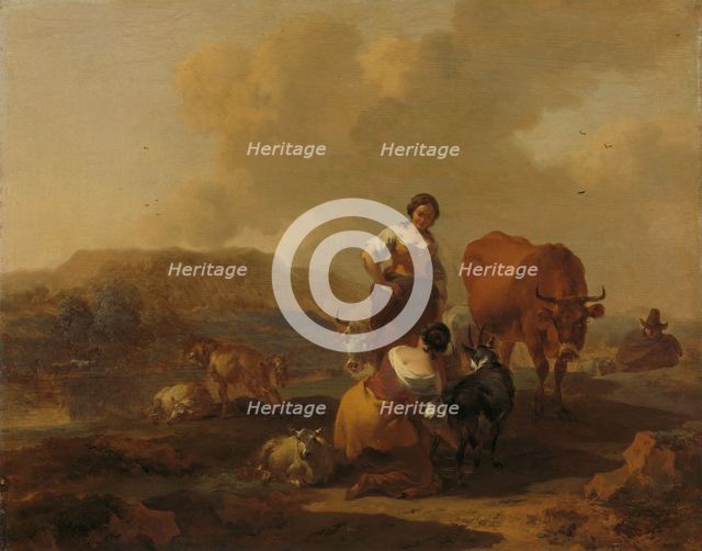 Italian Landscape, 1655-1683. Creator: Nicolaes Berchem.