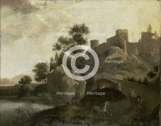 Italian Landscape, 1680-1720. Creator: J. G. Schieblius.