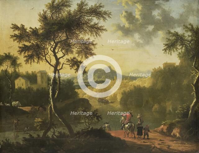 Italian Landscape, 1682-1718. Creator: Timotheus de Graef.