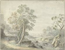 Italian landscape, 1700-1800. Creator: Anon