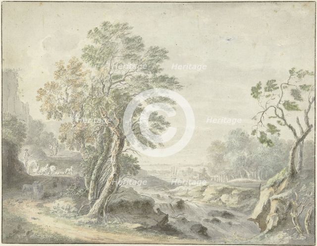 Italian landscape, 1700-1800. Creator: Anon.