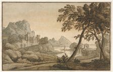 Italian Landscape, 1700s. Creator: Anonymous