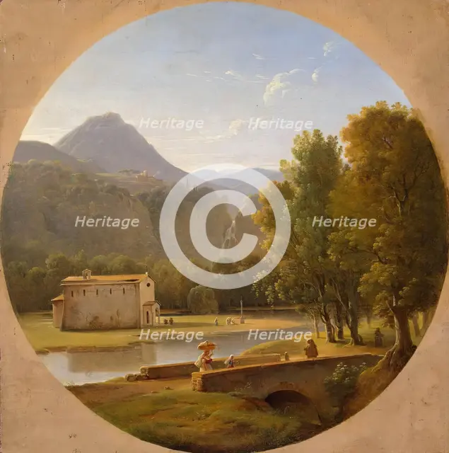 Italian Landscape, 1850. Creator: Pierre-Athanase Chauvin.