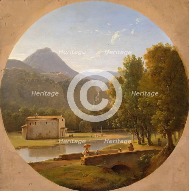 Italian Landscape, 1850. Creator: Pierre-Athanase Chauvin.