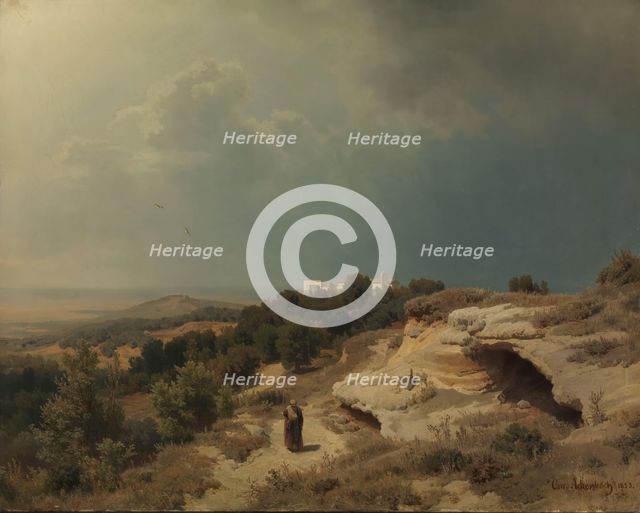 Italian Landscape, 1853. Creator: Oswald Achenbach.
