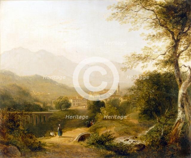 Italian Landscape, 1839. Creator: Joseph William Allen (1803-52).
