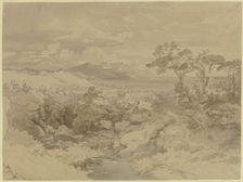 Italian landscape, 19th century. Creator: Eduard Wilhelm Pose