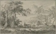 Italian landscape. Creator: Dirck Dalens II