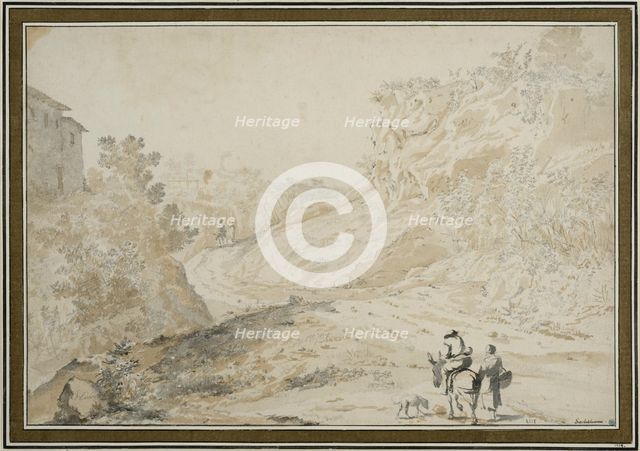 Italian landscape. Creator: Johannes Lingelbach.