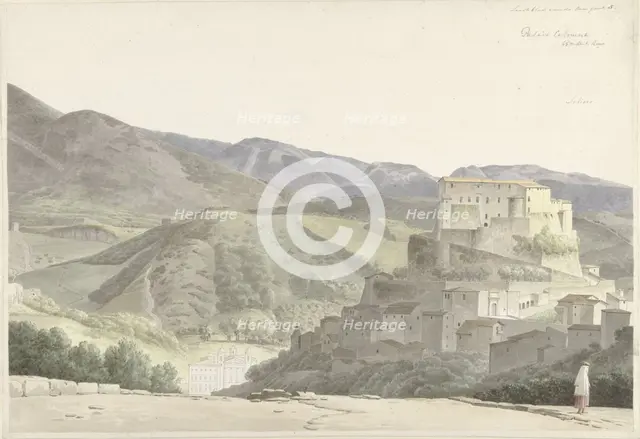 Italian landscape at Subiaco, 1787-1847. Creator: Josephus Augustus Knip.