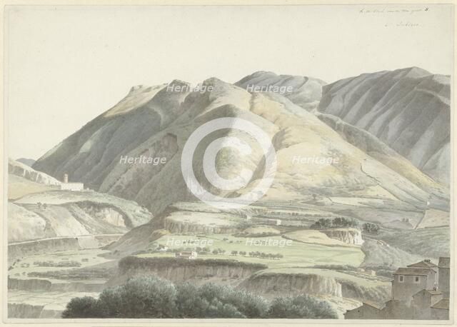 Italian landscape at Subiaco, c.1787-c.1847. Creator: Josephus Augustus Knip.