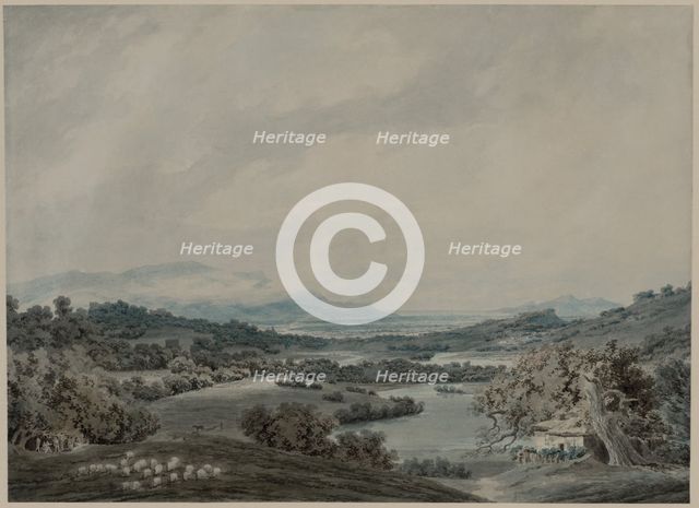 Italian Landscape, c. 1790-1792. Creator: John Robert Cozens (British, 1752-1797).