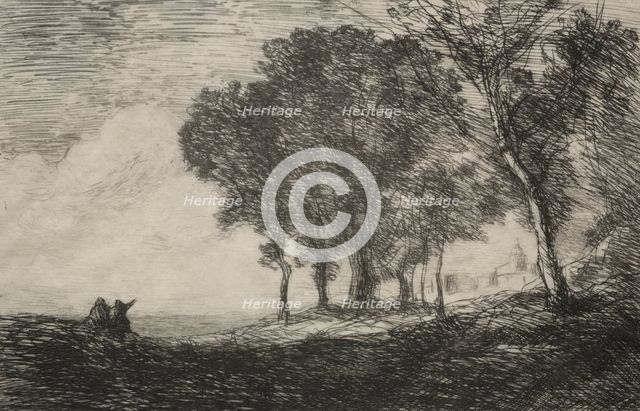 Italian Landscape, c. 1865. Creator: Jean Baptiste Camille Corot (French, 1796-1875).