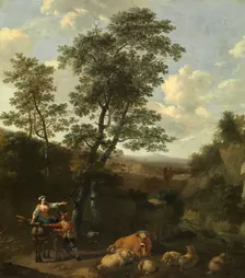 Italian Landscape, c1640-1680. Creator: Nicolaes Berchem