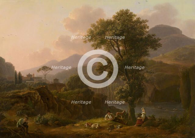 Italian Landscape, c1780-1810. Creator: Simon Alexandre Clement Denis.