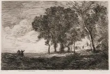 Italian Landscape, c1865. Creator: Jean-Baptiste-Camille Corot