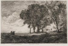 Italian Landscape, c1865. Creator: Jean-Baptiste-Camille Corot