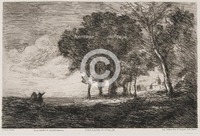 Italian Landscape, c1865.  Creator: Jean-Baptiste-Camille Corot.