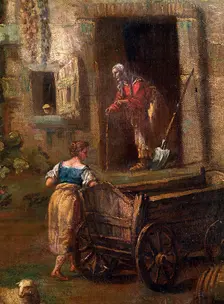 Italian Landscape (detail), 18th century. Artist: Antonio Diziani
