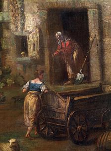 Italian Landscape (detail), 18th century. Artist: Antonio Diziani