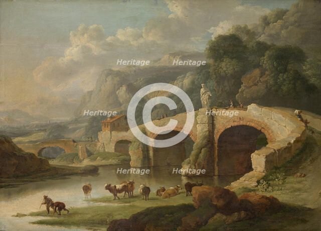 Italian Landscape, mid-18th century. Creator: Christian Wilhelm Ernst Dietrich.