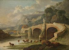 Italian Landscape, mid-18th century. Creator: Christian Wilhelm Ernst Dietrich