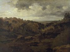 Italian Landscape near Marino in Autumn, 1826-1827. Creator: Jean-Baptiste-Camille Corot
