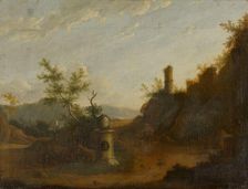 Italian landscape, probably first part of 18th century. Creator: Isaac de Moucheron