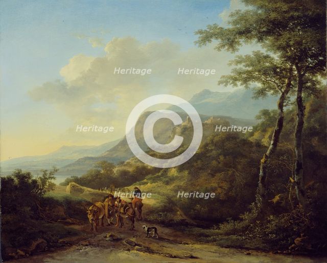 Italian Landscape with Travelers, 1645/50. Creator: Jan Dirksz Both.