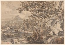 Italian Landscape with a Bridge, 1642/52. Creator: Jan Dirksz Both