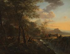 Italian Landscape with a Draughtsman, c.1650-1652. Creator: Jan Dirksz Both