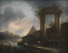 Italian Landscape with Classical Ruins, 1642-1678. Creator: Willem Schellinks