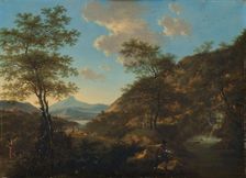 Italian Landscape with Draftsman, 1650-1692. Creator: Willem de Heusch