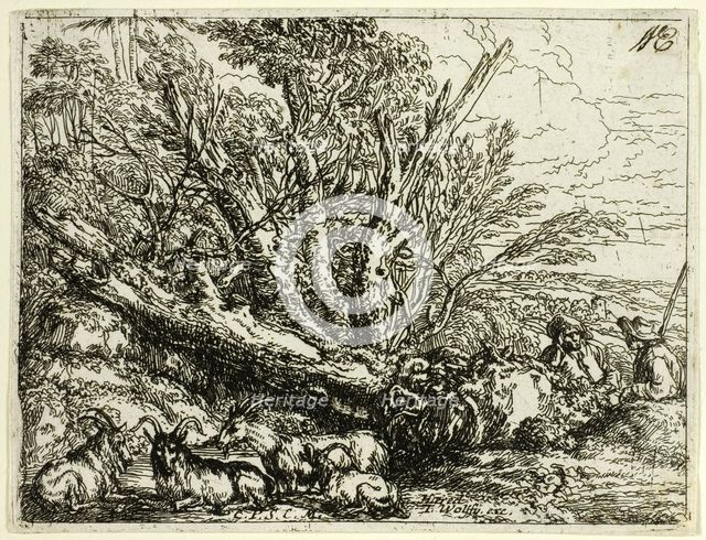 Italian Landscape with Ruins, n.d. Creator: Jonas Umbach.