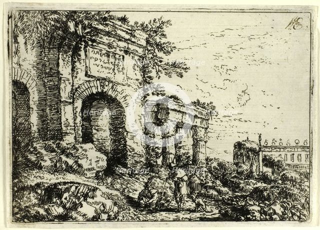 Italian Landscape with Ruins, n.d. Creator: Jonas Umbach.