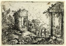 Italian Landscape with Ruins, n.d. Creator: Jonas Umbach