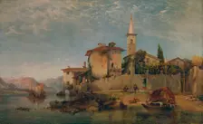Italian Lake Scene 1853, (1935). Creator: George Edwards Hering