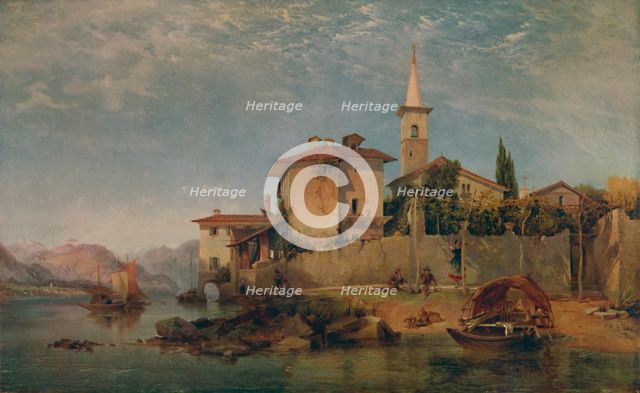 'Italian Lake Scene', 1853, (1935). Creator: George Edwards Hering.