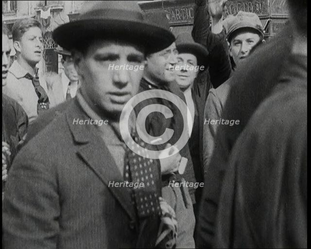 Italian men, 1922. Creator: British Pathe Ltd.