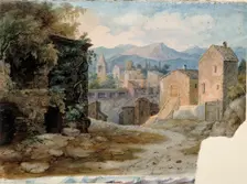 Italian mountain town, 1830-1873. Creator: Robert Wilhelm Ekman