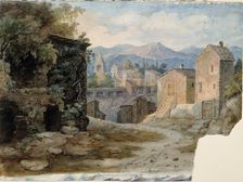 Italian mountain town, 1830-1873. Creator: Robert Wilhelm Ekman