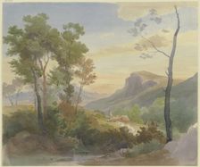 Italian mountain landscape, 19th century. Creator: Carl Maria Nicolaus Hummel