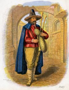 Italian Musician 1809.Artist: W Dickes